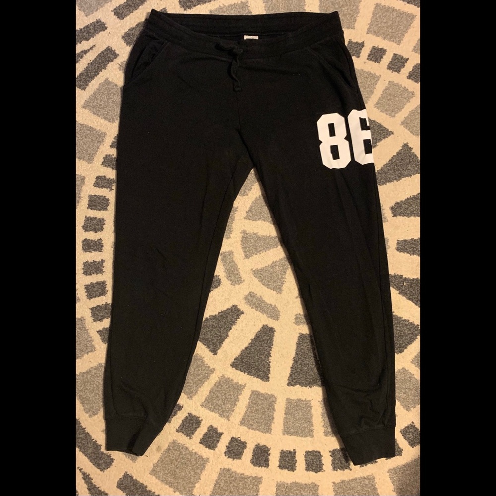 Pink Cuff Sweat Pants